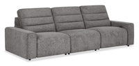 Shaquille O’Neal Home Prestige 3-piece Power Reclining Sofa – Grey