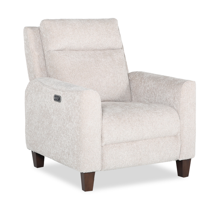 Primrose 35” Chenille Fabric Power Reclining Chair with Power Headrest – Linen