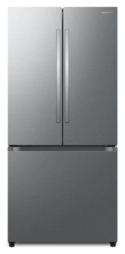 Samsung Bespoke AI 33” 25 Cu. Ft. 3-Door French Door Refrigerator – Stainless Steel - RF25C5A01SRAA | Réfrigérateur à 3 portes Bespoke de Samsung de 25 pi3 et de 33 po à portes françaises avec IA - acier inoxydable - RF25C5A01SRAA