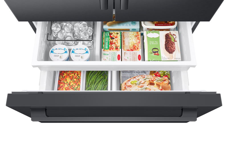 Samsung Bespoke AI 35.88” 29 Cu. Ft. 3-Door French Door Refrigerator – Black - RF70H30GEEAA