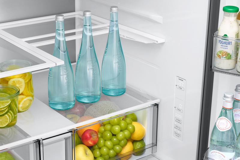 Samsung Bespoke AI 35.88” 29 Cu. Ft. 3-Door French Door Refrigerator – Silver - RF70H30HERAA