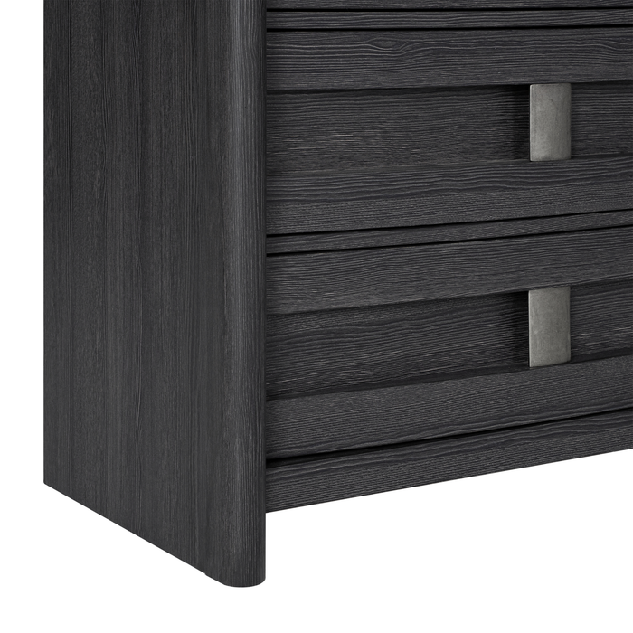 Rocco Bedroom Chest of Drawers, 5-Drawer, 36\"W x 52\"H - Dark Grey