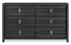 Rocco Bedroom 6-Drawer Dresser, 62"W x 37"H - Dark Grey | Commode de chambre à coucher Rocco de 62 po (L) x 37 po (H) à 6 tiroirs - gris foncé
