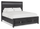 Rocco Storage Bed with 2 Built-In Footboard Drawers & LED Lit Headboard, Dark Grey - King Size