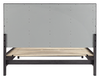 Rocco Storage Bed with 2 Built-In Footboard Drawers & LED Lit Headboard, Dark Grey - King Size | Lit de rangement Rocco avec 2 tiroirs de pied de lit intégrés et tête de lit illuminée à DEL, gris foncé - format très grand lit