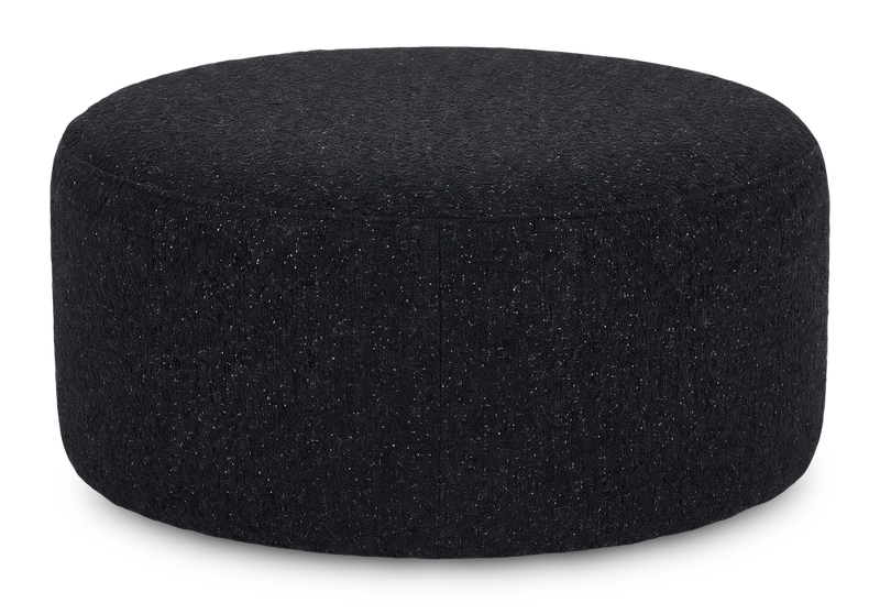 Made in Canada Customizable Sofa Lab Round 38\" Fabric Ottoman – Teddy Raven