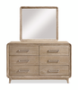 Sasha Bedroom 6-Drawer Dresser, 62"W x 38"H - Natural Oak Brown | Commode de chambre à coucher Sasha de 62 po (L) x 38 po (H) à 6 tiroirs - brun chêne naturel