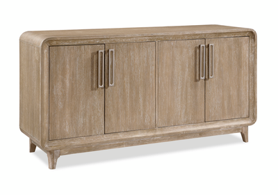 Sasha Dining Server with Storage, 66"W - Natural Oak Brown | Desserte de salle à manger Sasha de 66 po (L) avec rangement - brun chêne naturel