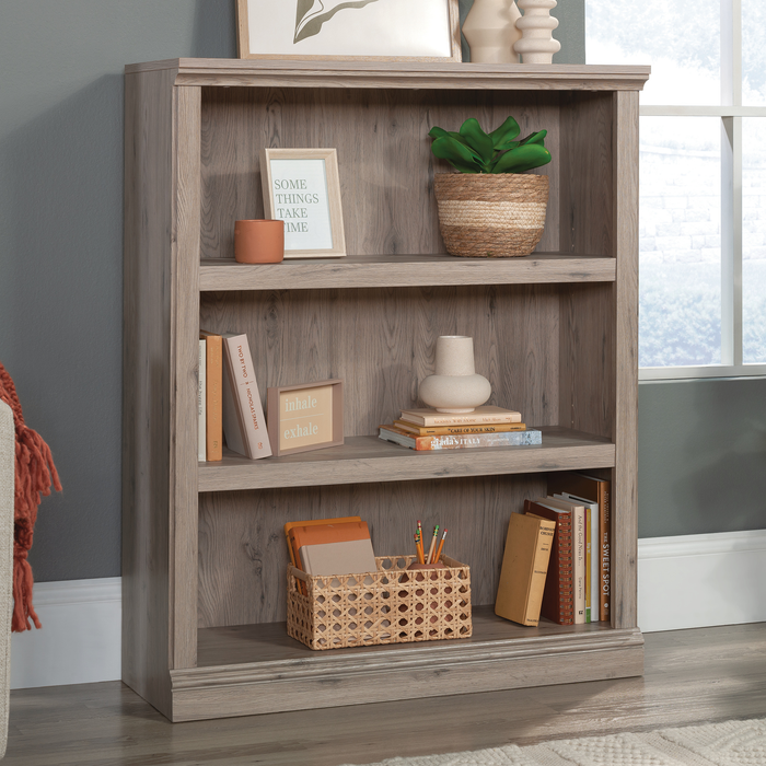 Smyth 35.28” 3-Shelf Bookcase – Laurel Oak