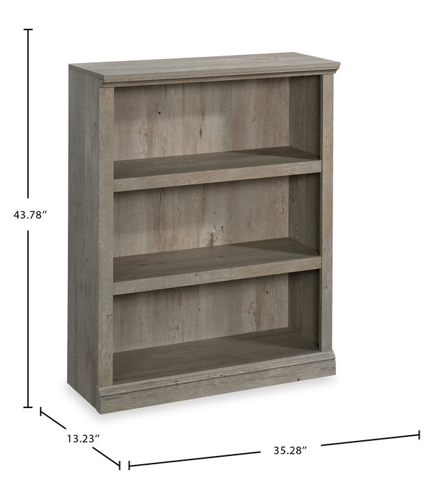 Smyth 35.28” 3-Shelf Bookcase – Mystic Oak