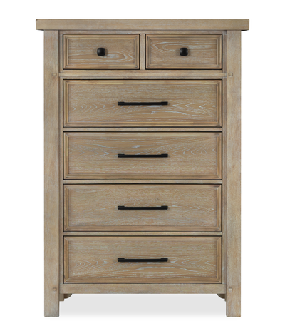 Sonoma Bedroom Chest of Drawers, 6-Drawer, 38"W x 54"H - Light Brown | Commode verticale Sonoma de 38 po (L) x 54 po (H) à 6 tiroirs pour la chambre à coucher - brun clair