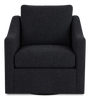 Made in Canada Sofa Lab Customizable Swivel 32" Fabric Accent Chair – Teddy Raven | Fauteuil d’appoint pivotant personnalisable de Sofa Lab de 32 po fabriqué au Canada en tissu - Teddy Raven
