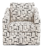 Made in Canada Sofa Lab Customizable Swivel 32" Fabric Accent Chair – Tar Accent Fabric | Fauteuil d’appoint pivotant personnalisable de Sofa Lab de 32 po fabriqué au Canada en tissu - tissu décoratif Tar