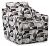 Made in Canada Sofa Lab Customizable Swivel 32\" Fabric Accent Chair – Onyx Accent Fabric 