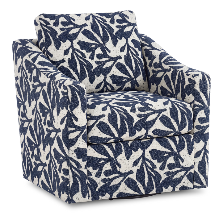 Made in Canada Sofa Lab Customizable Swivel 32\" Fabric Accent Chair – Marine Accent Fabric 