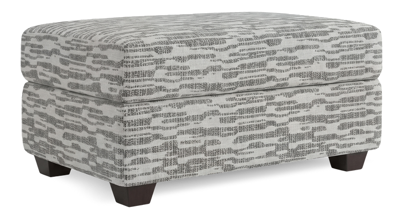 Made in Canada Customizable Sofa Lab Trunk 39\" Fabric Storage Ottoman – Flint Accent Fabric