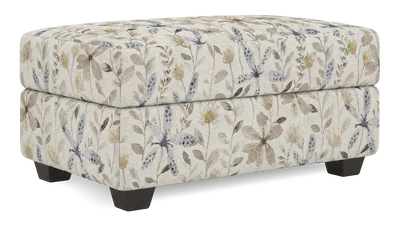 Made in Canada Customizable Sofa Lab Trunk 39" Fabric Storage Ottoman – Dust Accent Fabric | Pouf de rangement personnalisable Trunk de Sofa Lab de 39 po fabriqué au Canada en tissu - tissu décoratif Dust