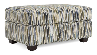 Made in Canada Customizable Sofa Lab Trunk 39" Fabric Storage Ottoman – Capri Accent Fabric | Pouf de rangement personnalisable Trunk de Sofa Lab de 39 po fabriqué au Canada en tissu - tissu décoratif Capri