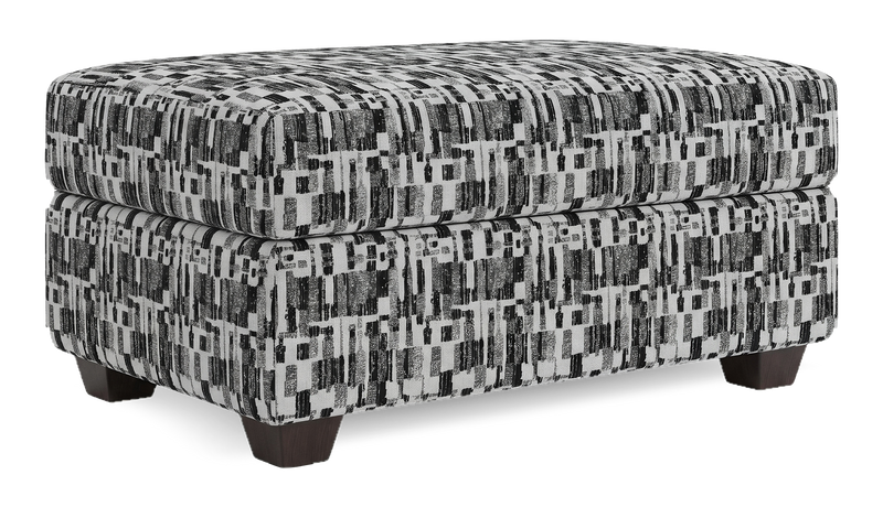 Made in Canada Customizable Sofa Lab Trunk 39\" Fabric Storage Ottoman – Noir Accent Fabric