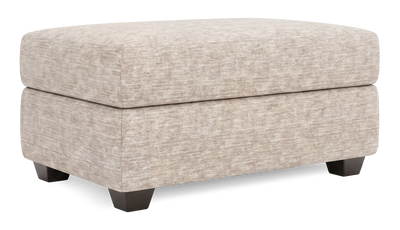 Made in Canada Customizable Sofa Lab Trunk 39" Fabric Storage Ottoman – Plush Parchment | Pouf de rangement personnalisable Trunk de Sofa Lab de 39 po fabriqué au Canada en tissu - Plush Parchment