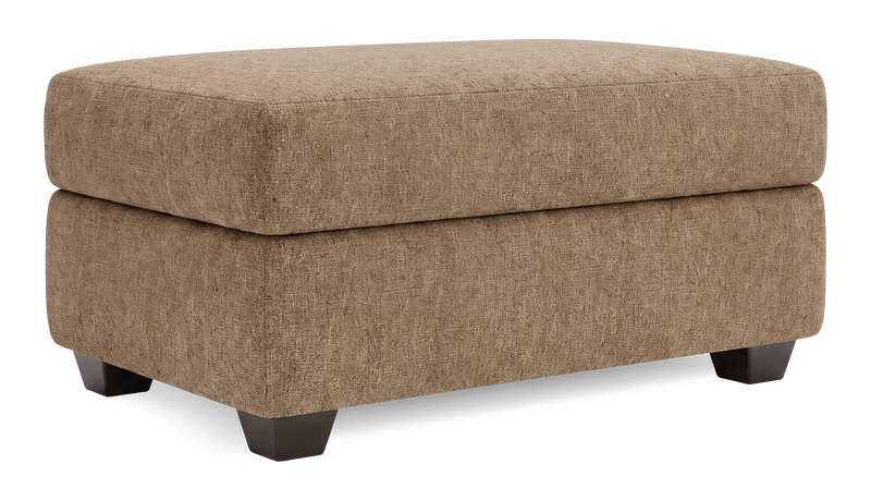 Made in Canada Customizable Sofa Lab Trunk 39\" Fabric Storage Ottoman – Chenille Praline