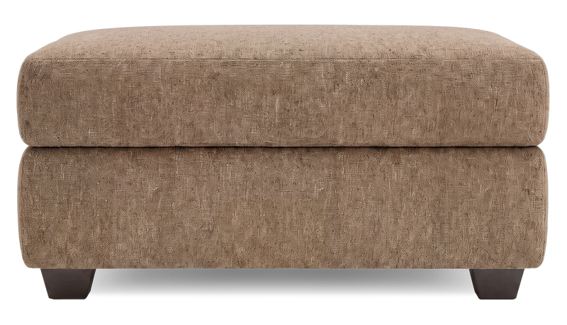 Made in Canada Customizable Sofa Lab Trunk 39\" Fabric Storage Ottoman – Chenille Praline