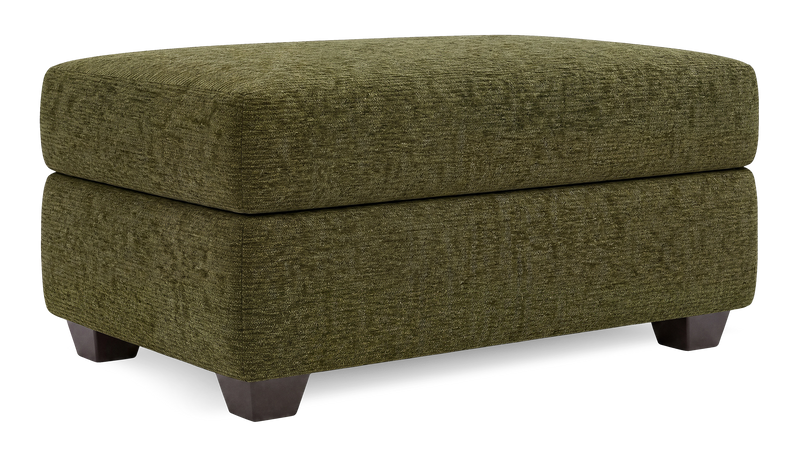 Made in Canada Customizable Sofa Lab Trunk 39\" Fabric Storage Ottoman – Chenille Moss