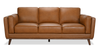 Viero 86.2" Genuine Leather Sofa - Caramel   | Sofa Viero de 86,2 po en cuir véritable - caramel