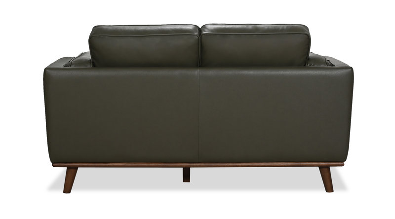 Viero 64.2\" Genuine Leather Loveseat - Green  