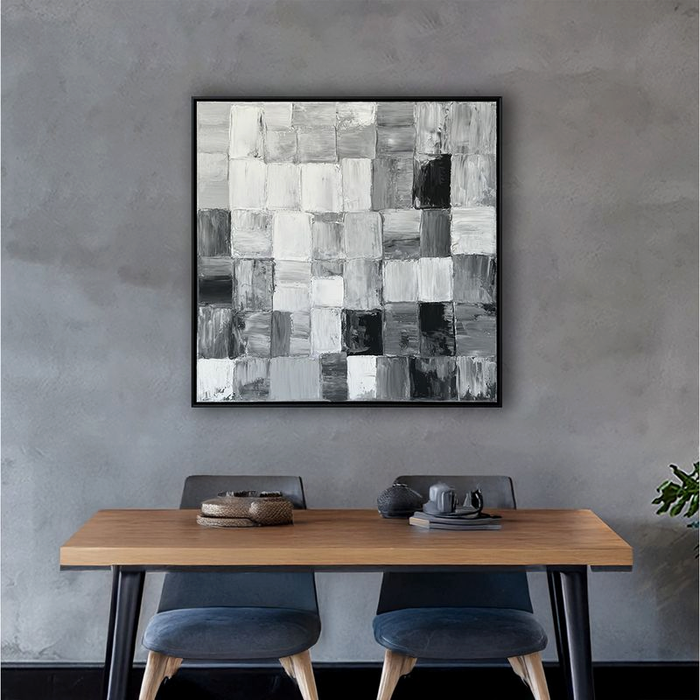 Abstract Rhythms Hand Painted Heavy Textured Wall Art – 36” x 48”