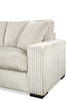 Willow 2-Piece Fabric Sectional with Removable Cushions and Chaise Ottoman – Sand | Sofa sectionnel Willow 2 pièces en tissu avec coussins amovibles et pouf de fauteuil long - sable