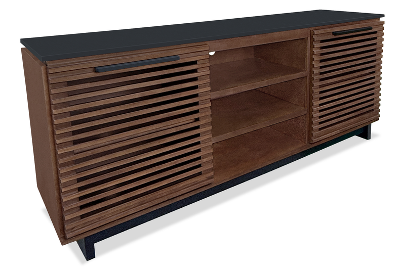 Wilder 68\" Traditional TV Stand with Storage and Cable Management for TVs up to 78\" – Dark Brown