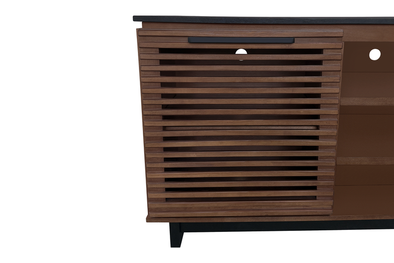 Wilder 68\" Traditional TV Stand with Storage and Cable Management for TVs up to 78\" – Dark Brown