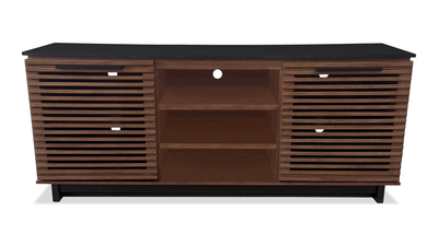 Wilder 68" Traditional TV Stand with Storage and Cable Management for TVs up to 78" – Dark Brown | Meuble pour téléviseur traditionnel Wilder de 68 po avec rangement et système de gestion des câbles pour téléviseurs jusqu’à 78 po - brun foncé