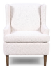 Made in Canada Sofa Lab Customizable Wingback 30" Fabric Accent Chair – Teddy Snow | Fauteuil d’appoint à oreilles personnalisable de Sofa Lab de 30 po fabriqué au Canada en tissu - Teddy Snow