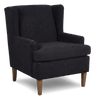 Made in Canada Sofa Lab Customizable Wingback 30" Fabric Accent Chair – Teddy Raven | Fauteuil d’appoint à oreilles personnalisable de Sofa Lab de 30 po fabriqué au Canada en tissu - Teddy Raven