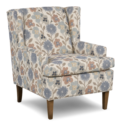 Made in Canada Sofa Lab Customizable Wingback 30" Fabric Accent Chair – Dragonfly Accent Fabric | Fauteuil d’appoint à oreilles personnalisable de Sofa Lab de 30 po fabriqué au Canada en tissu - tissu décoratif Dragonfly