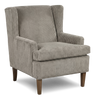 Made in Canada Sofa Lab Customizable Wingback 30" Fabric Accent Chair – Fog Accent Fabric | Fauteuil d’appoint à oreilles personnalisable de Sofa Lab de 30 po fabriqué au Canada en tissu - tissu décoratif Fog