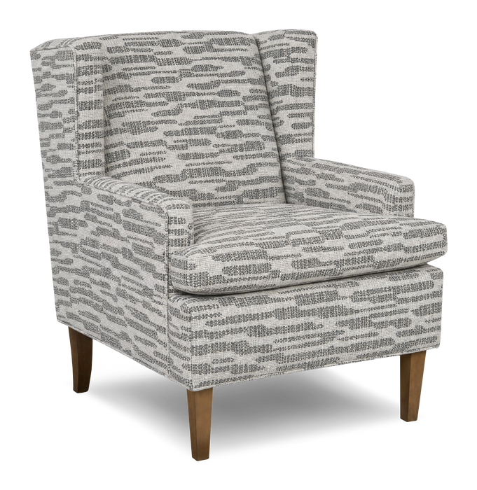 Made in Canada Sofa Lab Customizable Wingback 30\" Fabric Accent Chair – Flint Accent Fabric 