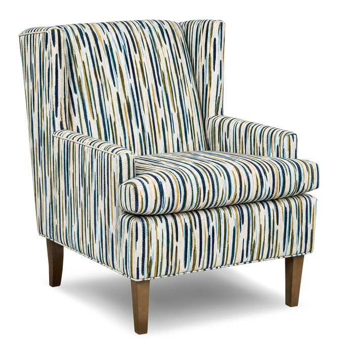 Made in Canada Sofa Lab Customizable Wingback 30\" Fabric Accent Chair – Capri Accent Fabric 