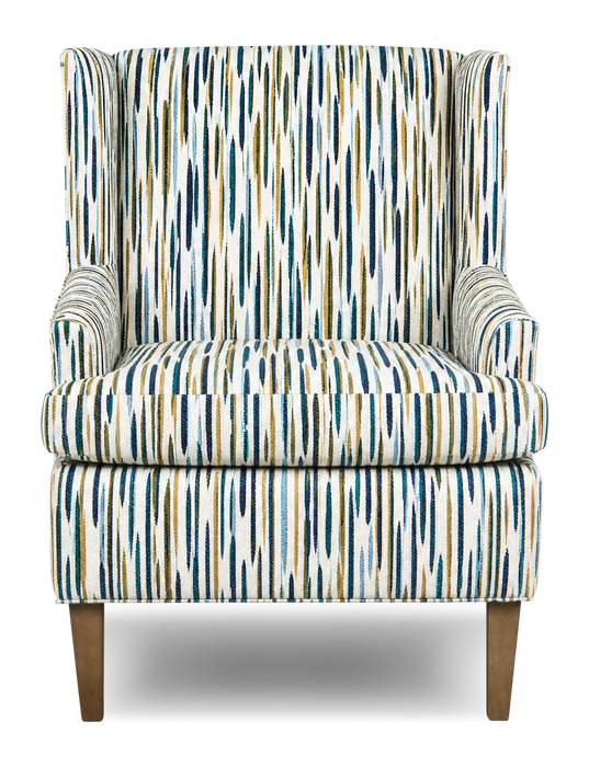 Made in Canada Sofa Lab Customizable Wingback 30\" Fabric Accent Chair – Capri Accent Fabric 