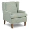 Made in Canada Sofa Lab Customizable Wingback 30" Fabric Accent Chair – Peacock Accent Fabric | Fauteuil d’appoint à oreilles personnalisable de Sofa Lab de 30 po fabriqué au Canada en tissu - tissu décoratif Peacock