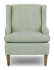 Made in Canada Sofa Lab Customizable Wingback 30" Fabric Accent Chair – Peacock Accent Fabric | Fauteuil d’appoint à oreilles personnalisable de Sofa Lab de 30 po fabriqué au Canada en tissu - tissu décoratif Peacock
