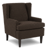 Made in Canada Sofa Lab Customizable Wingback 30" Fabric Accent Chair – Teddy Walnut | Fauteuil d’appoint à oreilles personnalisable de Sofa Lab de 30 po fabriqué au Canada en tissu - Teddy Walnut