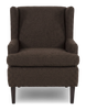 Made in Canada Sofa Lab Customizable Wingback 30" Fabric Accent Chair – Teddy Walnut | Fauteuil d’appoint à oreilles personnalisable de Sofa Lab de 30 po fabriqué au Canada en tissu - Teddy Walnut