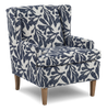 Made in Canada Sofa Lab Customizable Wingback 30" Fabric Accent Chair – Marine Accent Fabric | Fauteuil d’appoint à oreilles personnalisable de Sofa Lab de 30 po fabriqué au Canada en tissu - tissu décoratif Marine
