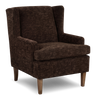 Made in Canada Sofa Lab Customizable Wingback 30" Fabric Accent Chair – Plush Chocolate | Fauteuil d’appoint à oreilles personnalisable de Sofa Lab de 30 po fabriqué au Canada en tissu - Plush Chocolate
