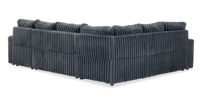 Winston 3-Piece Right-Facing Fabric Sleeper Sectional with Storage Chaise – Slate