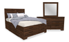 Yorkdale 5pc Bedroom Set with 12-Drawer Storage Bed, Dresser & Mirror, Walnut Brown- Full Size | Ensemble de chambre à coucher Yorkdale 5 pièces avec lit de rangement à 12 tiroirs, commode et miroir, brun noyer - format lit double