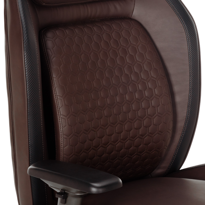 Shaquille O’Neal Home Zephyrus 30.25” High Back Executive Office Chair with AIR Lumbar Support - Brown
